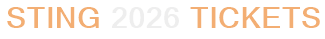 Sting 2026 Tickets